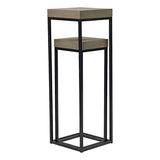 Nest Of 2 Plant Stand Oak Style Effect