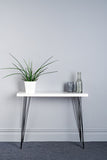Console Table White Marble Effect