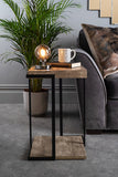 Square Table Concrete Effect