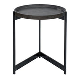 001TOM001 Round Table Dark Oak Style Effect