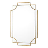 002GUA9060 Rectangle Gold Detail Mirror 90 X 60Cm