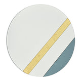 002JEL60 Round Mirror Smoked And Gold Leaf 60Cm
