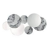002MEC12070 Rectangle Mirror Black Marble Effect 120 X 70Cm