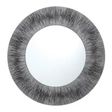 002NEO80 Round Mirror With Purple/Grey Frame 80Cm