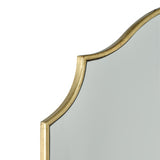 Rectangle Mirror With Gold Detail 70 X 50Cm