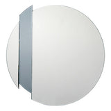 002YUL50 Silver And Smoked Mirror 50Cm