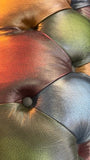 Chesterfield Sofa in Harlequin Leather (detail)