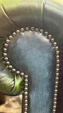 Chesterfield Sofa in Harlequin Leather (detail)