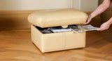 Sherborne Leather Storage Stool/Box