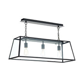 3 Light Pendant Black