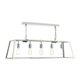 5 Light Pendant Stainless Steel