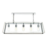 ACA0544 5 Light Pendant Stainless Steel