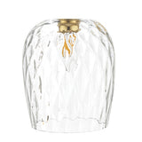 ACC863 Easy Fit Clear Dimpled Glass Shade
