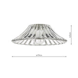 Easy Fit Clear Flared Glass Shade