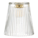 ACC865 Easy Fit Clear Ribbed Glass Shade