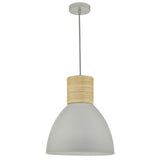 ADN0139 Pendant Grey & Wood