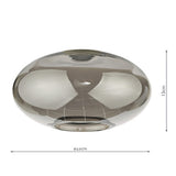 Easy Fit Pendant Smoked Glass