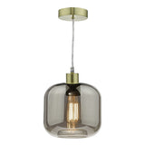 AID6510B Easy Fit Pendant Smoked Glass