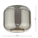 Easy Fit Pendant Smoked Glass