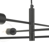 6 Light Pendant Black