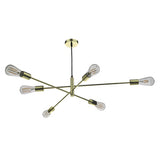 ALA0635 6 Light Pendant Polished Gold
