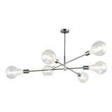 ALA0646 6 Light Pendant Satin Chrome