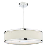 ALV1033 3 Light Single Pendant Polished Chrome Ivory