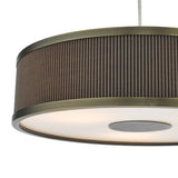 3 Light Single Pendant Antique Bronze Mushroom