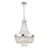 ALY1350 9 Light Pendant Polished Chrome Glass