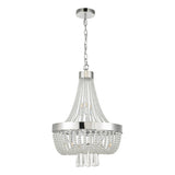 9 Light Pendant Polished Chrome Glass