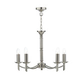 AMB0546 5 Light Dual Mount Pendant Satin Chrome