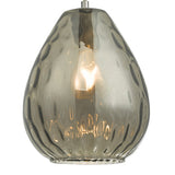 Pendant Polished Chrome Smoked Glass