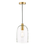 ARC0163 Pendant Satin Bronze Glass