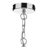 1 Light Fluted Glass Pendant Polished Chrome