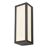ARH2139 Outdoor Wall Light Matt Grey Frosted Glass Ip65 Led