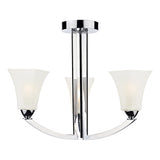 ARL0350 3 Light Semi Flush Polished Chrome