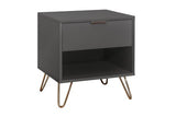 1 Drawer Bedside Charcoal