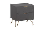 ARL2BSCHA 2 Drawer Bedside Charcoal