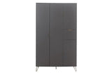 4 Door Wardrobe Charcoal