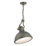 Pendant Antique Pewter & Glass