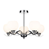 ARU0350 3 Light Semi Flush Polished Chrome