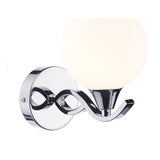 ARU0750 Wall Light Polished Chrome Opal Glass