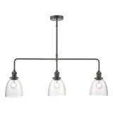 ARV0361 3 Light Bar Pendant Antique Chrome & Glass