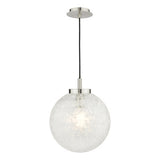 AVA0146 Pendant Satin Nickel Frosted Glass