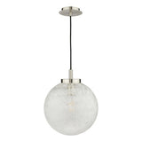Pendant Satin Nickel Frosted Glass