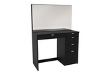 AVA5DTMBLK 5 Drawer Dressing Table Black