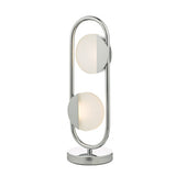 AXE4250 2 Light Table Lamp Polished Chrome Led