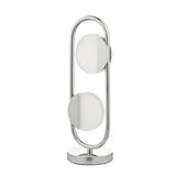 2 Light Table Lamp Polished Chrome Led