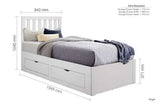 Single Bed White