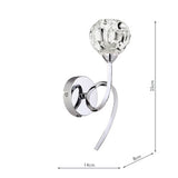 Wall Light Polished Chrome Glass